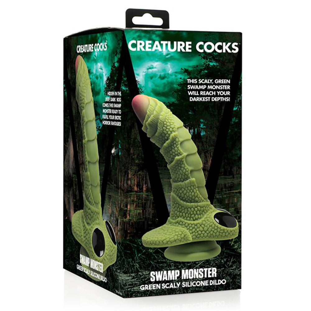 Scaly Silicone Swamp Monster Dildo - Realistic Creature Cock for Fantasy Play | Perfect for Role-Playing, Cosplay & Adult Fantasy Collection