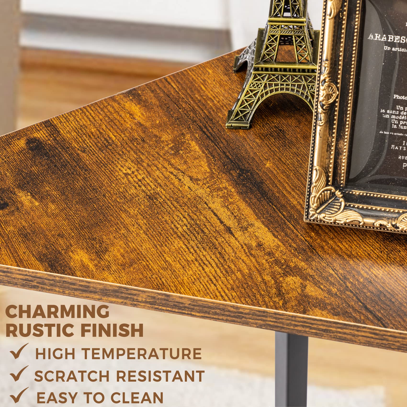 Compact Corner Table for Small Spaces - Triangle End Table for Living Room, Bedroom & Office - Multi-Functional Corner Side Table, Nightstand & Accent Table - Perfect for Tight Spaces & Stylish Home Decor