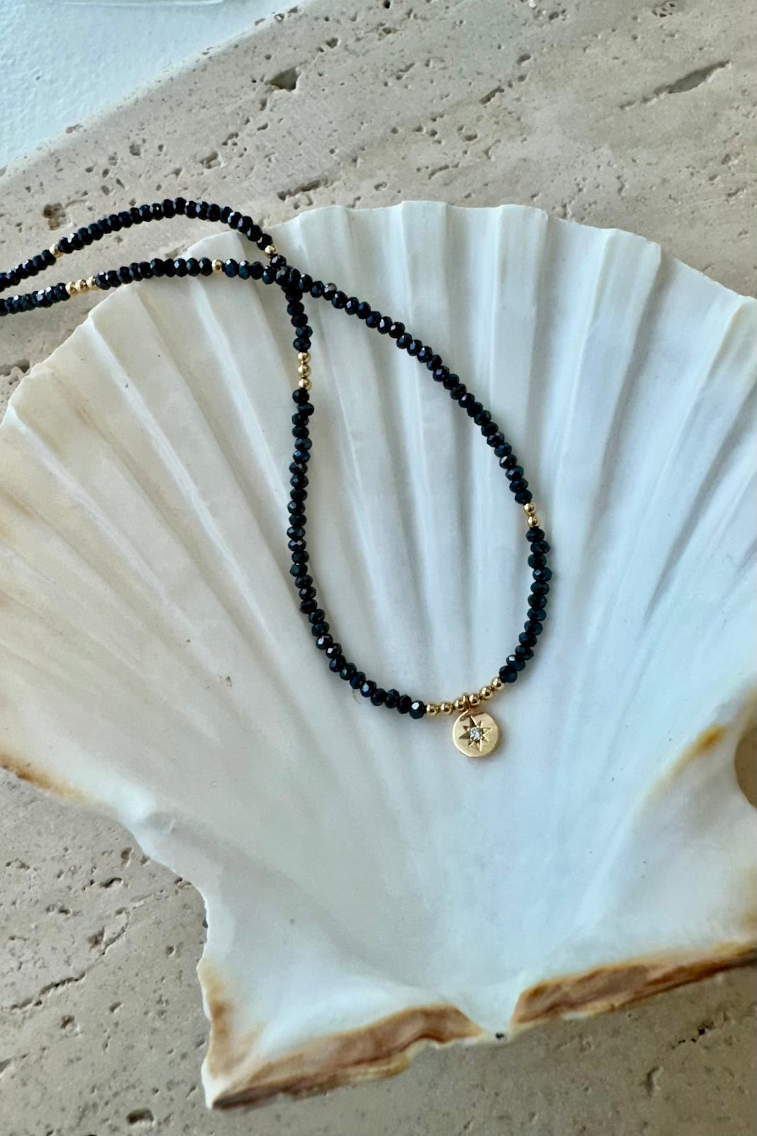Beaded Star Medallion Necklace for Women - Boho Chic Jewelry with Crystal Accents - Perfect for Festivals, Parties & Everyday Wear