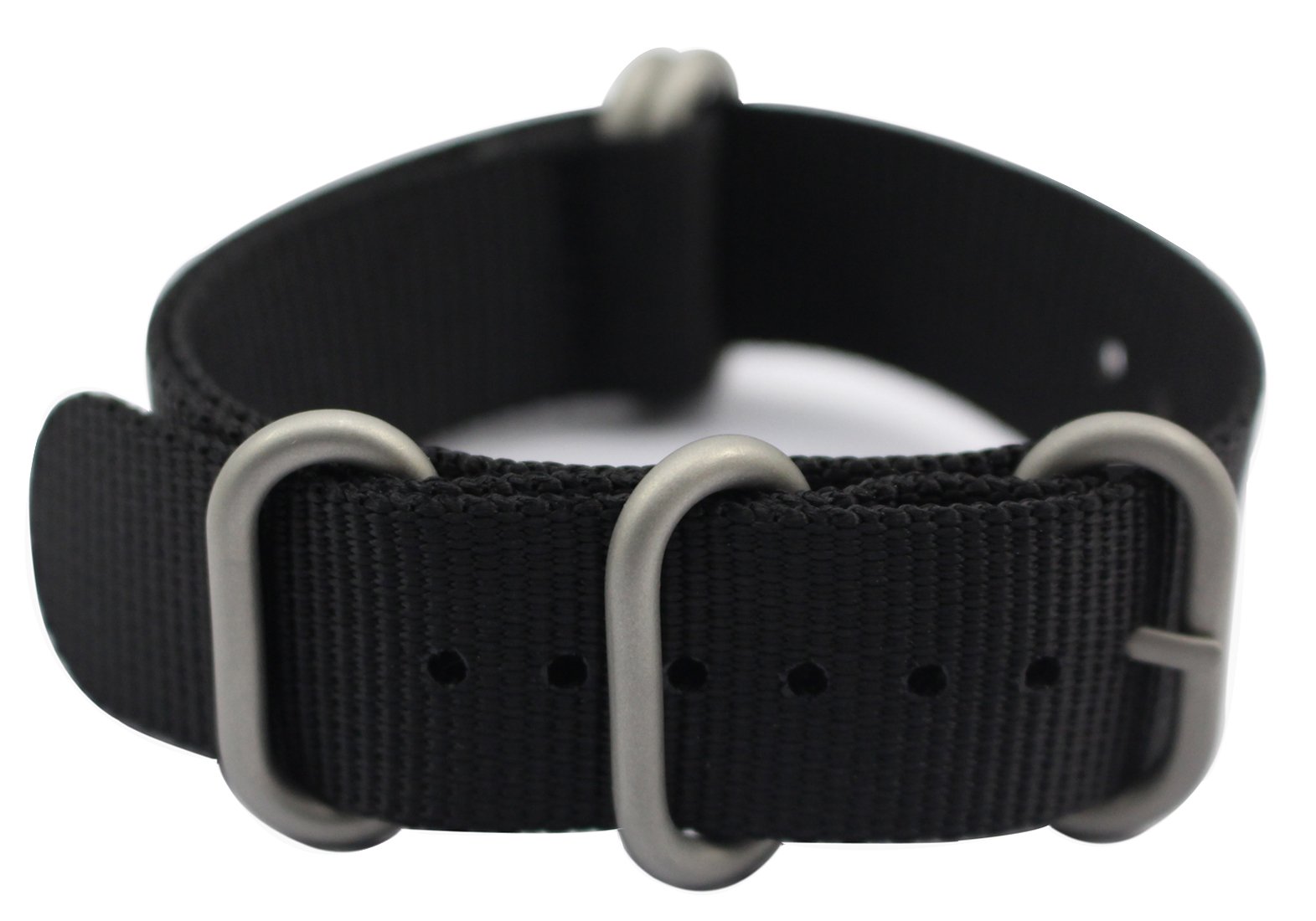ArtStyle Premium 1.5mm Thickness Nylon Watch Band with Heavy Duty Brushed Buckle - Durable Replacement Strap for Smartwatches, Fitness Trackers & Everyday Wear