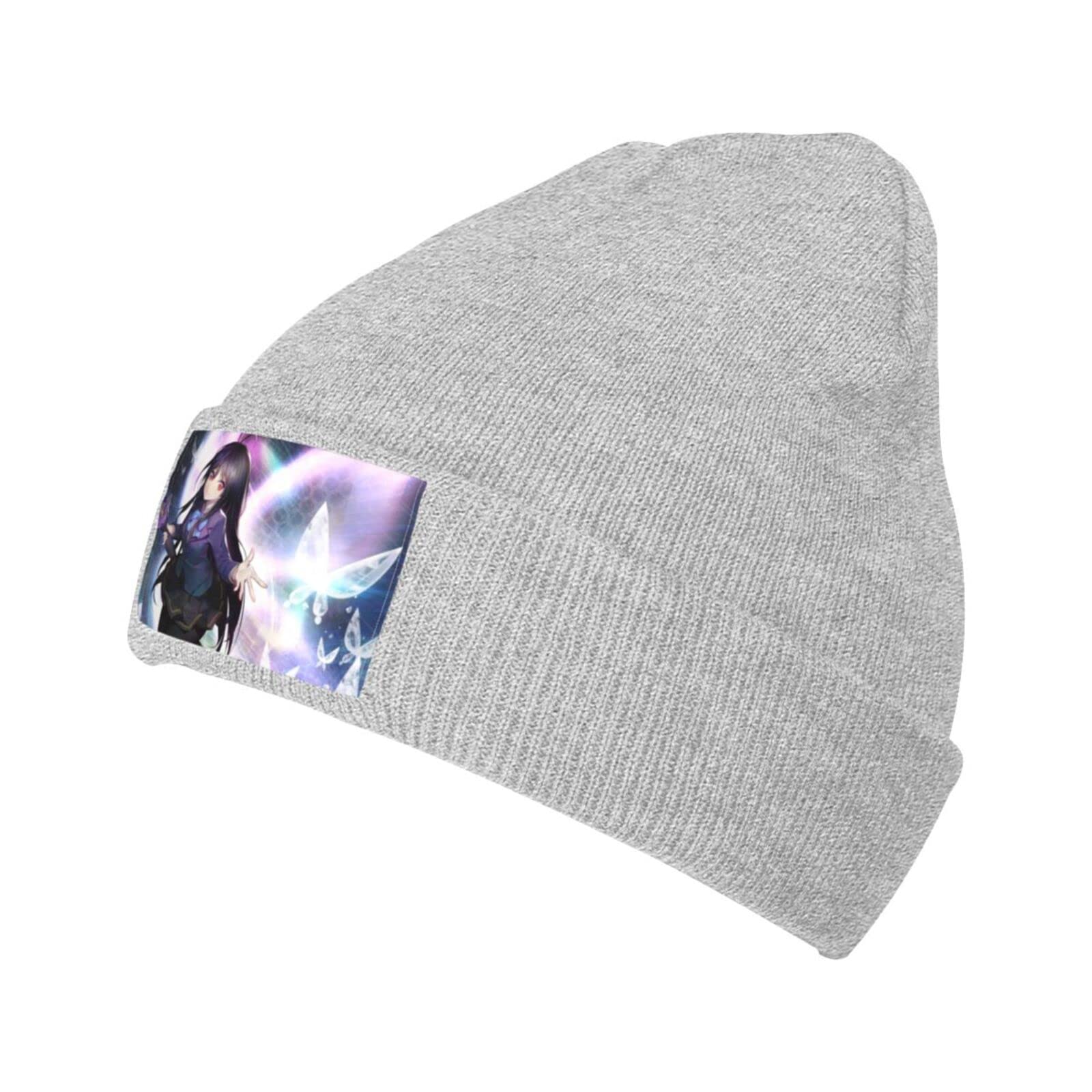 NarcNton Accel World Beanie Hats for Men & Women - Winter Skull Cap Thermal Knit Hats, Lightweight Toboggan Cap in Black - Perfect for Skiing, Snowboarding & Cold Weather Outdoor Activities