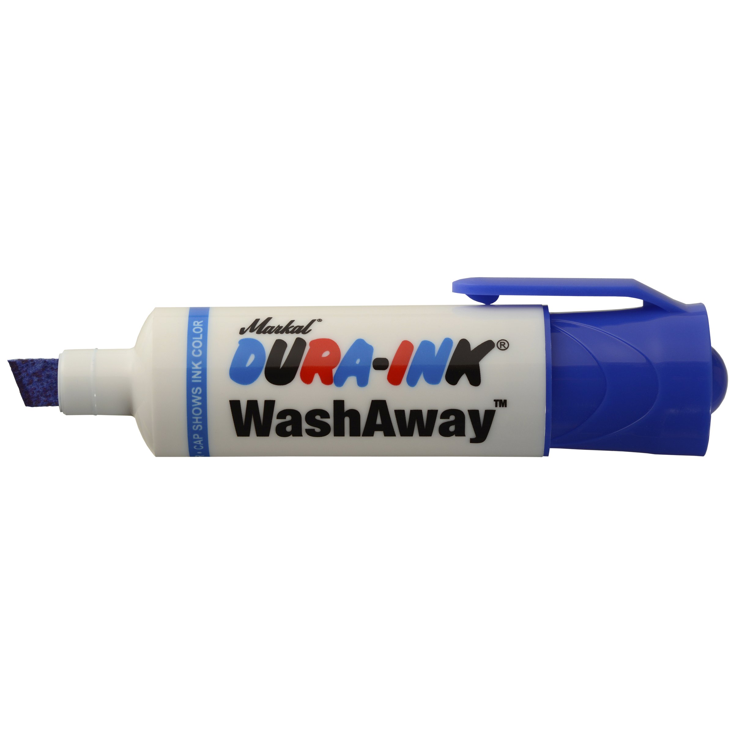 Markal 96302 Dura-Ink Washable Temporary Ink Marker - Blue - Ideal for Construction, Fabric Marking & DIY Projects