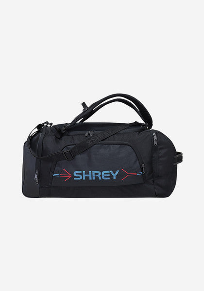 Shrey Holdall 2.0 Travel Duffle Bag - Large Capacity Waterproof Gym Bag for Men & Women - Perfect for Workouts, Travel & Sports (Black)