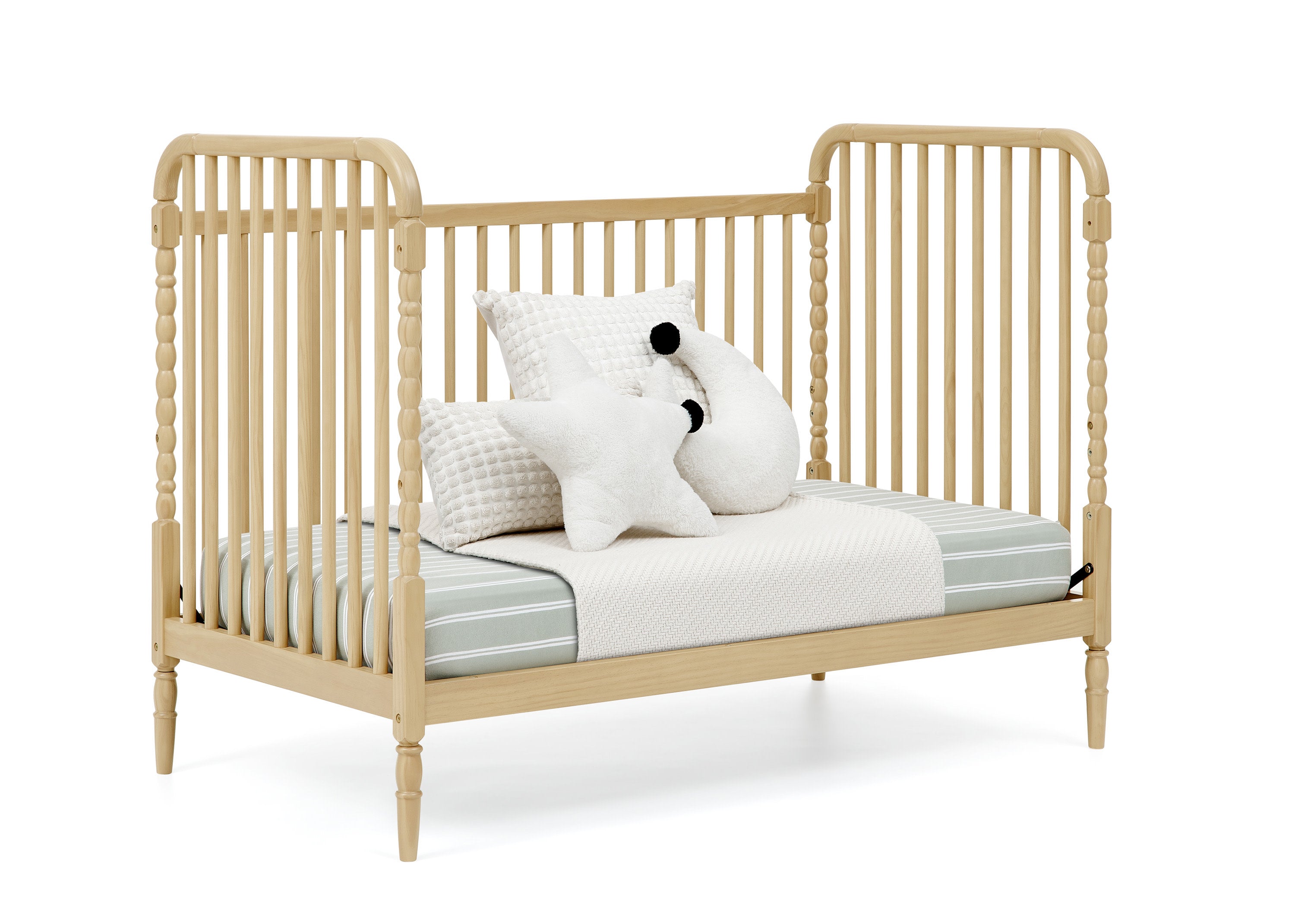 Serena 4-in-1 Convertible Baby Crib - Toddler Bed, Daybed & Full-Size Bed Frame - Nursery Furniture for Boys & Girls - Perfect for Newborns to Teens Bedroom