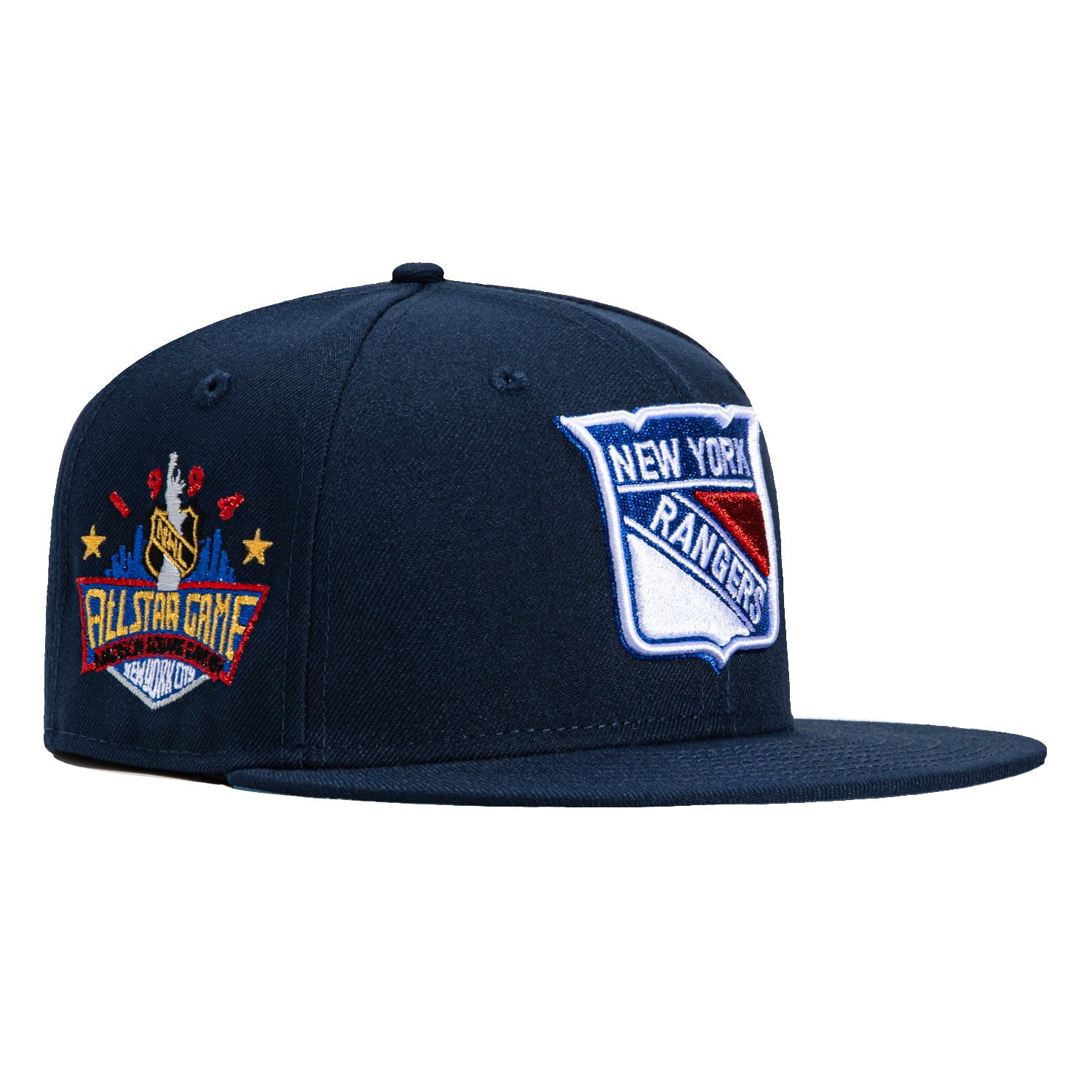 New Era 59Fifty New York Rangers 1994 All Star Game Patch Snapback Hat - Navy Blue Adjustable Baseball Cap for Men & Women - Perfect for Rangers Fans, Sports Events & Casual Wear