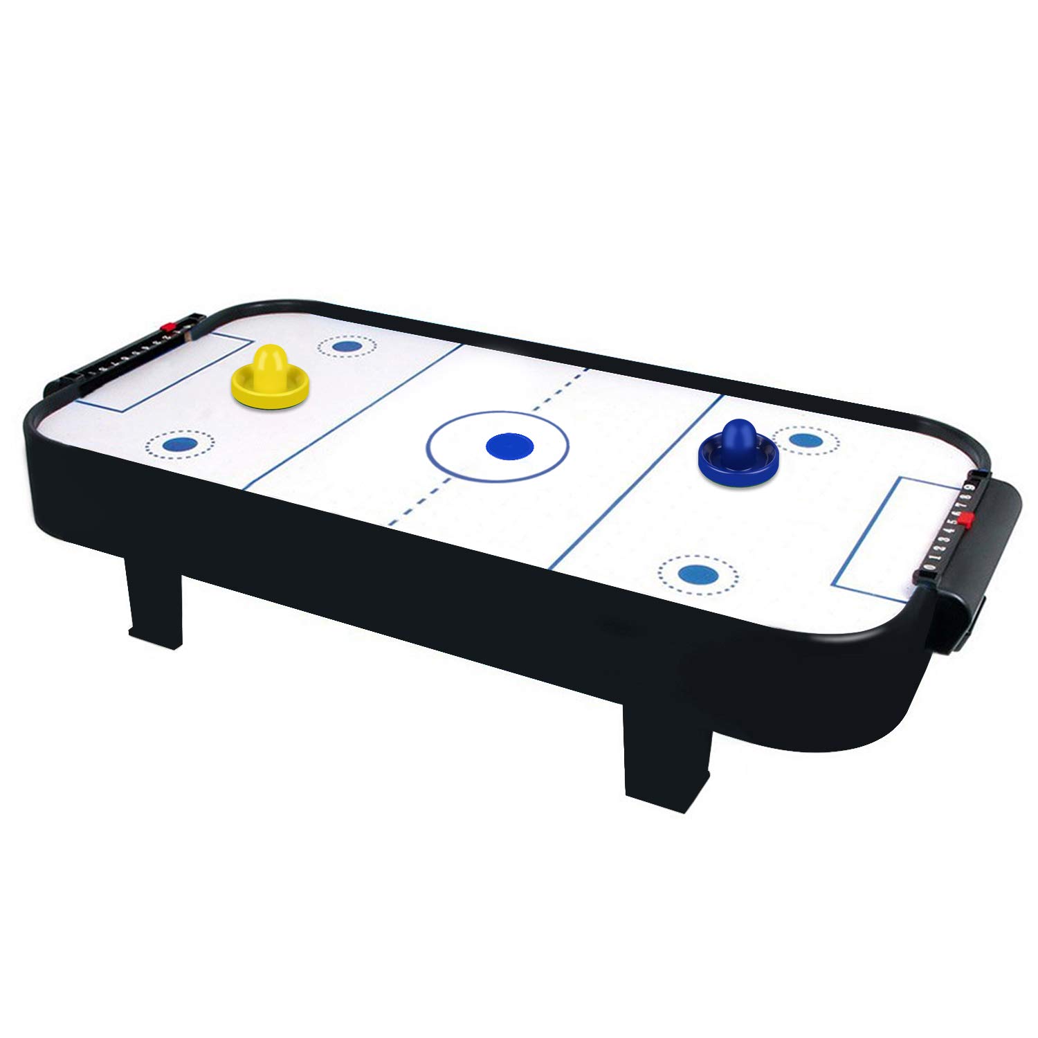 Air Hockey Paddles & Pucks Set - 4 Strikers & 4 Pucks for Game Tables - Perfect for Family Game Nights