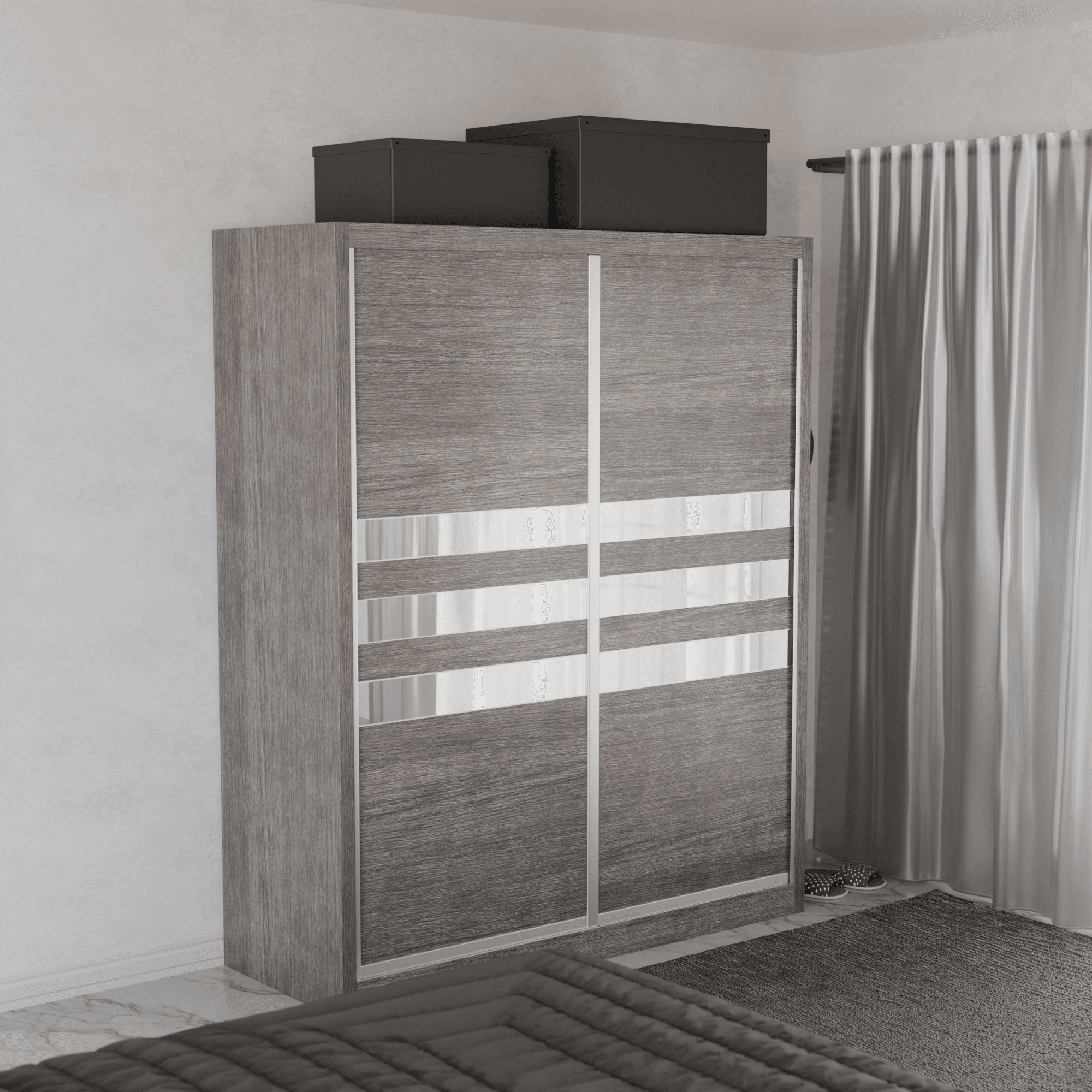 Micasa Modular Wardrobe W01 - Customizable Closet Organizer System for Bedroom & Walk-in Closets | Space-Saving Storage Solution with Adjustable Shelves & Hanging Rods | Perfect for Home Organization & Small Spaces