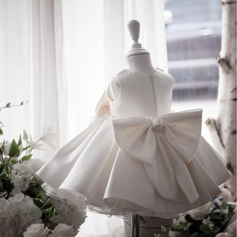 Mini Princess Beautiful Bows Dress for Girls - Elegant Party Gown for Birthday, Pageant & Special Occasions