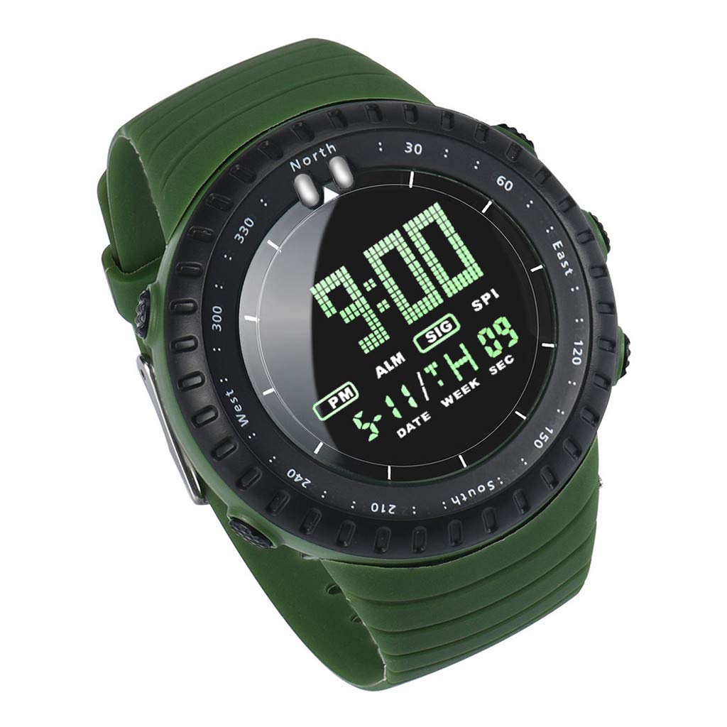Men's Digital Sports Watch - Waterproof LED Electronic Watch for Boys & Men - Perfect for Running, Gym, Swimming & Outdoor Activities