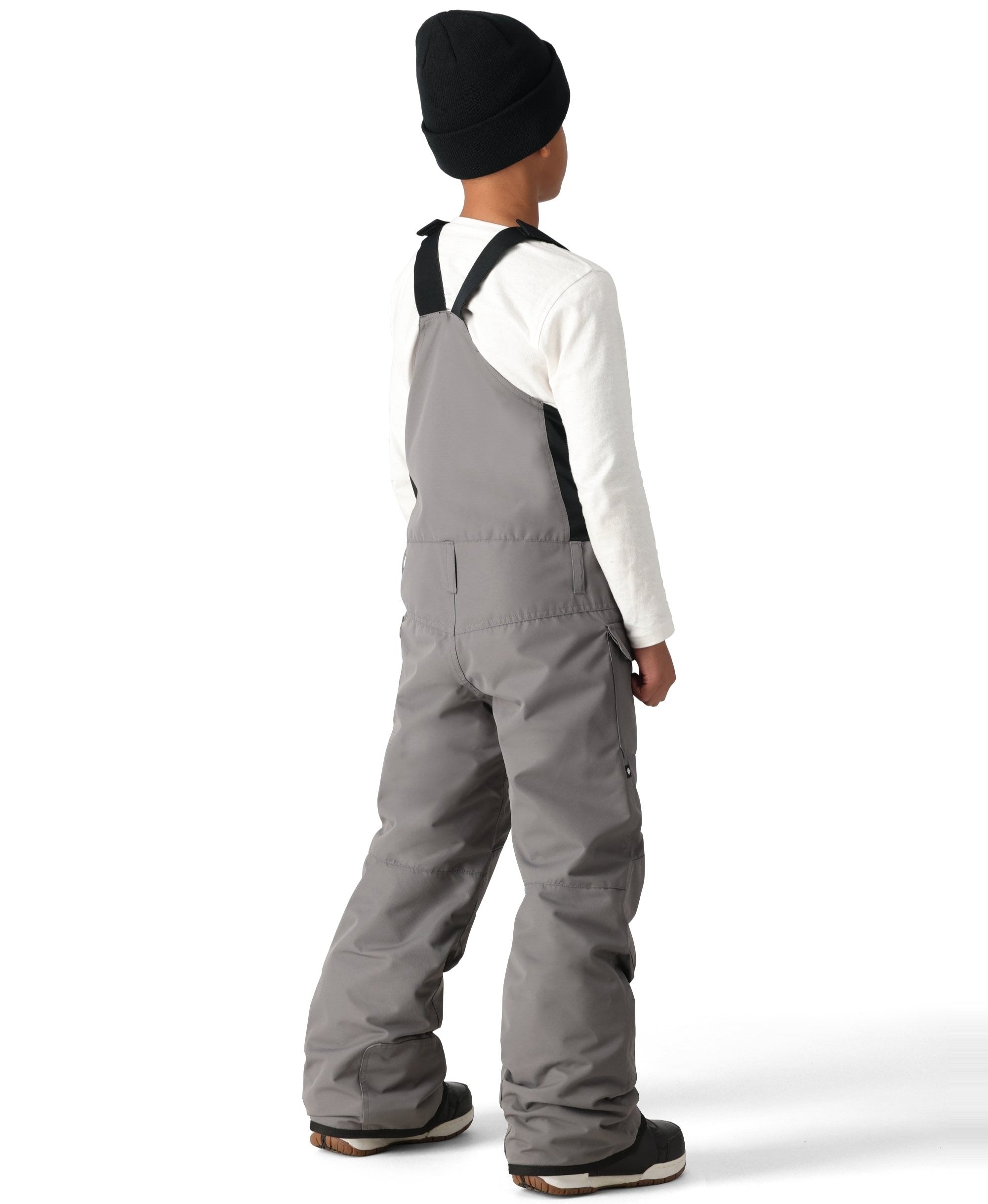 686 Boys Frontier Insulated Bib Snow Pants 2025 - Waterproof Winter Snowboard Ski Bibs for Kids, Cold Weather Outdoor Activities