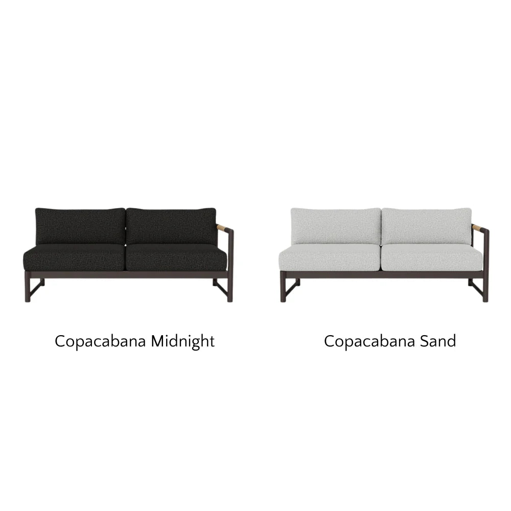 Breeze XL Outdoor Patio Loveseat with Right Arm - Perfect for Gardens, Decks, and Poolside Relaxation