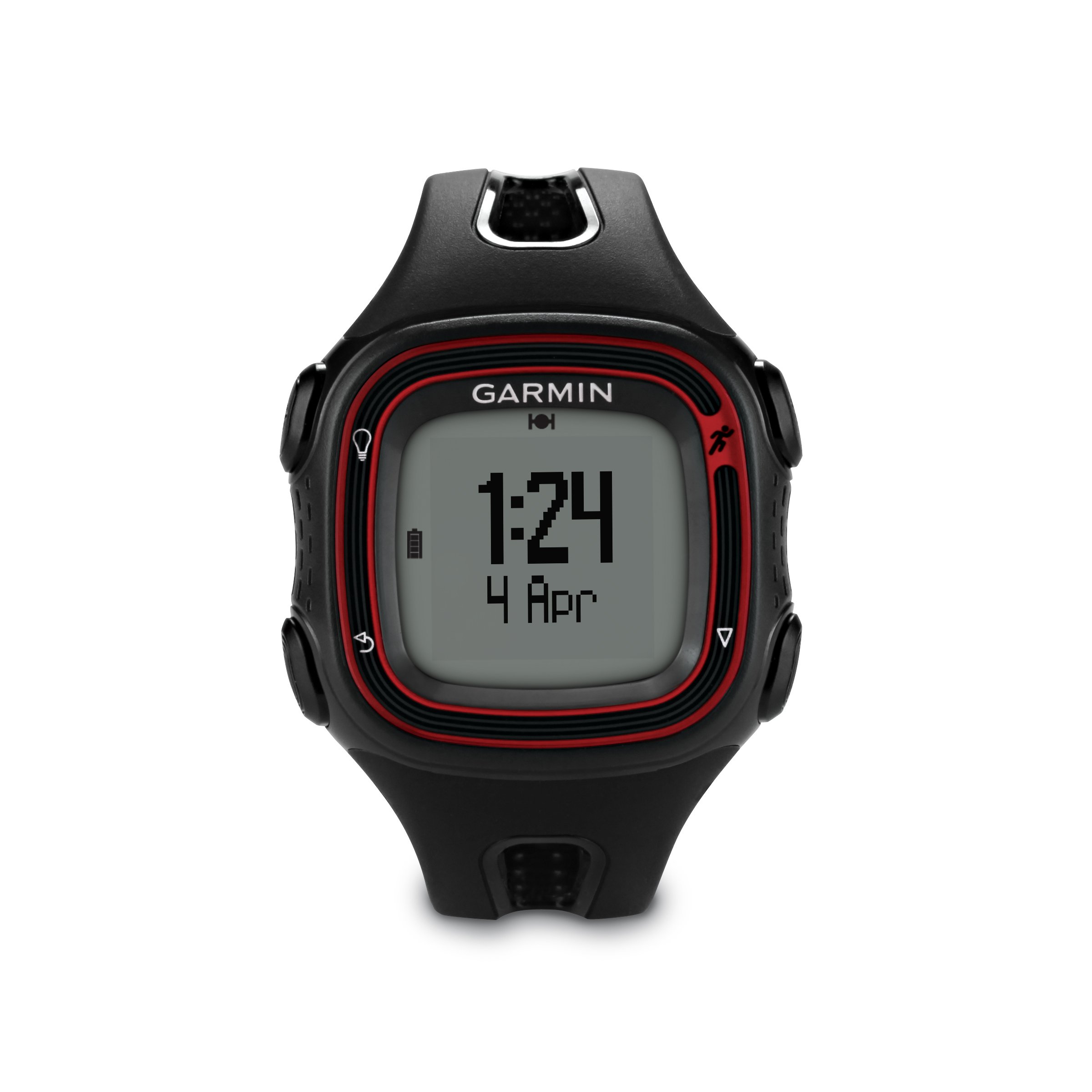 Garmin Forerunner 10 GPS Running Watch - Black/Red - Track Distance, Pace & Time - Perfect for Marathon Training & Outdoor Fitness