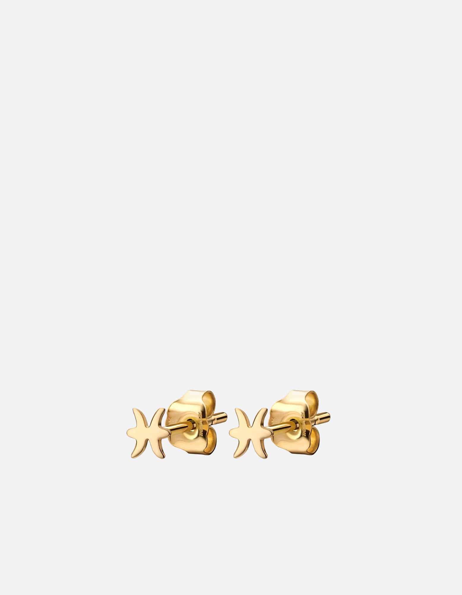 14K Gold Astro Stud Earrings for Women - Minimalist Celestial Star Studs for Everyday Wear & Gifting