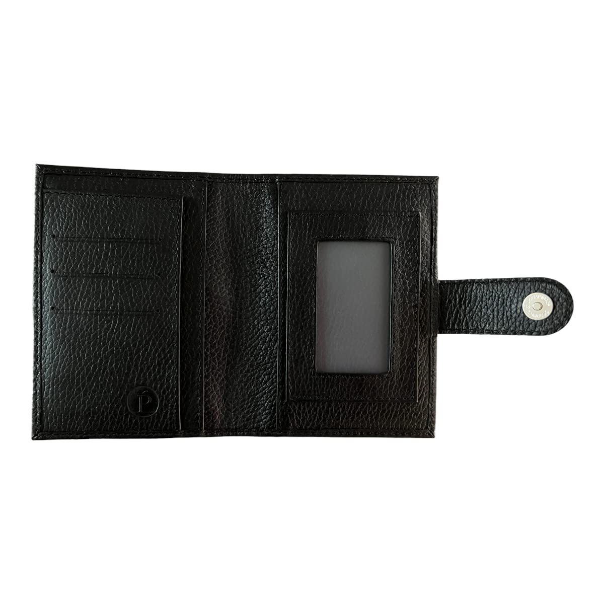 PERRÉ Genuine Leather Passport Holder Cover - RFID Blocking Travel Wallet for Men & Women - Black Leather Passport Case for International Flights & Business Trips