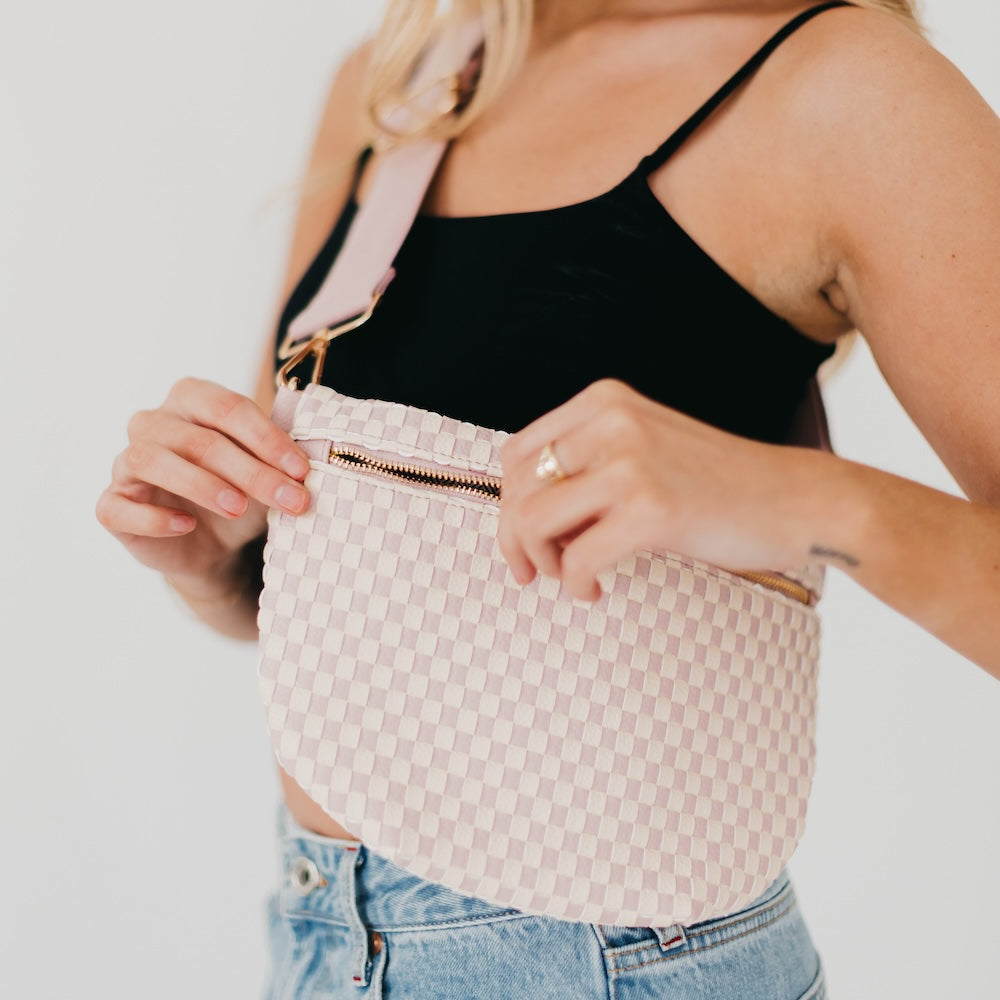 Westlyn Woven Bum Bag - Stylish & Durable Waist Pack for Travel, Hiking & Everyday Use - Hands-Free Crossbody Fanny Pack for Men & Women