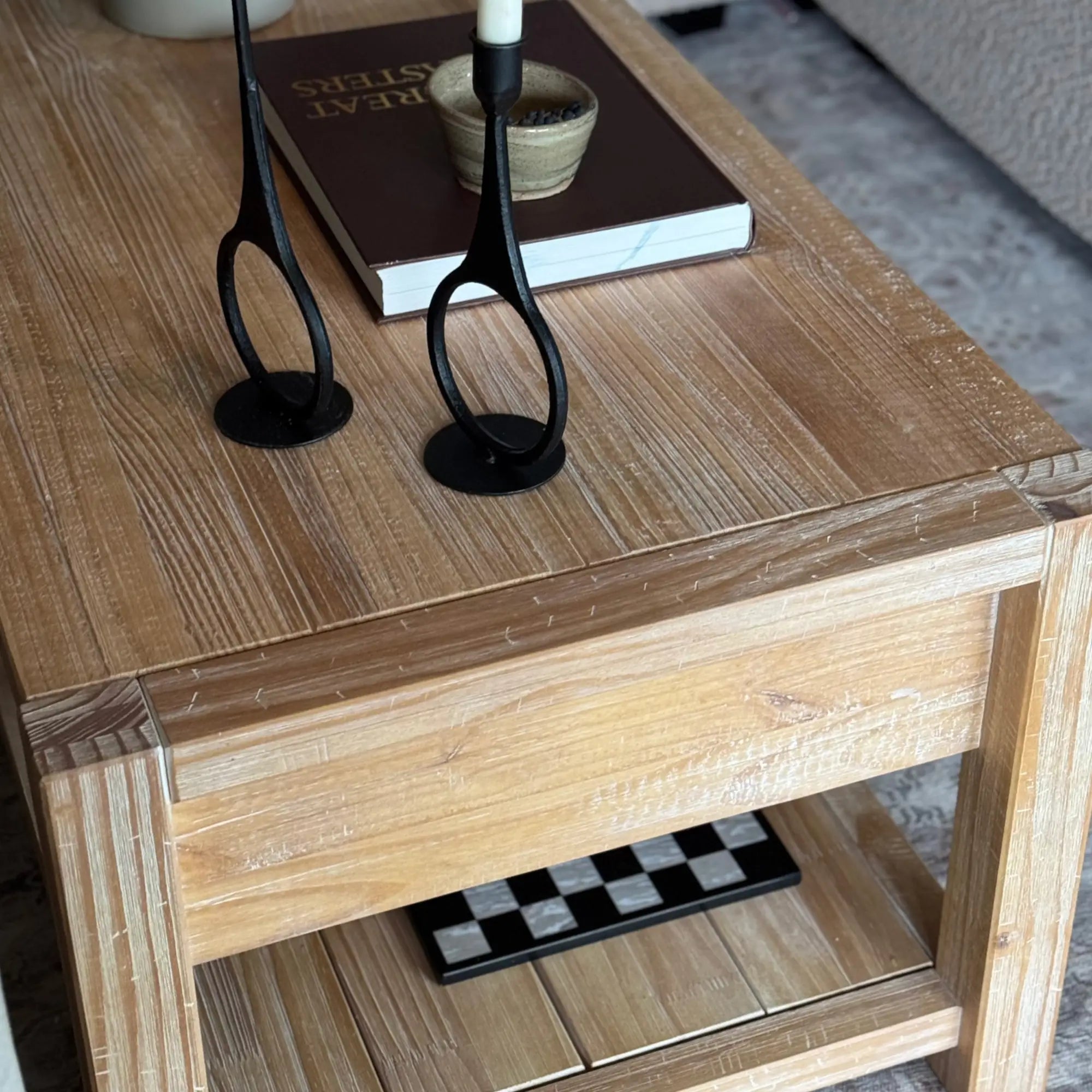 Modern Montauk Coffee Table - Solid Wood Mid-Century Design for Living Room, Office & Lounge - Stylish & Durable Home Decor Furniture