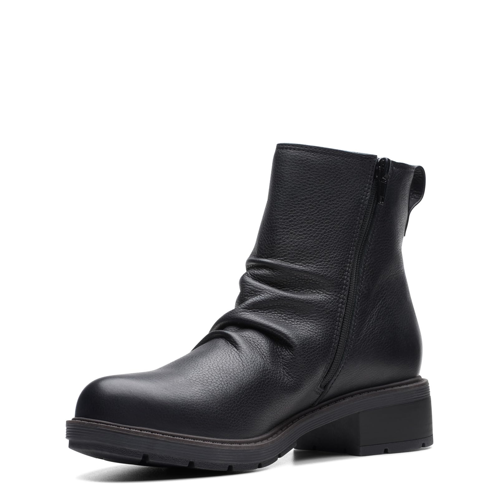 Clarks Women's Hearth Rose Mid Calf Boots - Comfortable Ankle Boots for Women, Casual Winter Boots with Cushioned Insoles | Perfect for Office, Walking & Daily Wear