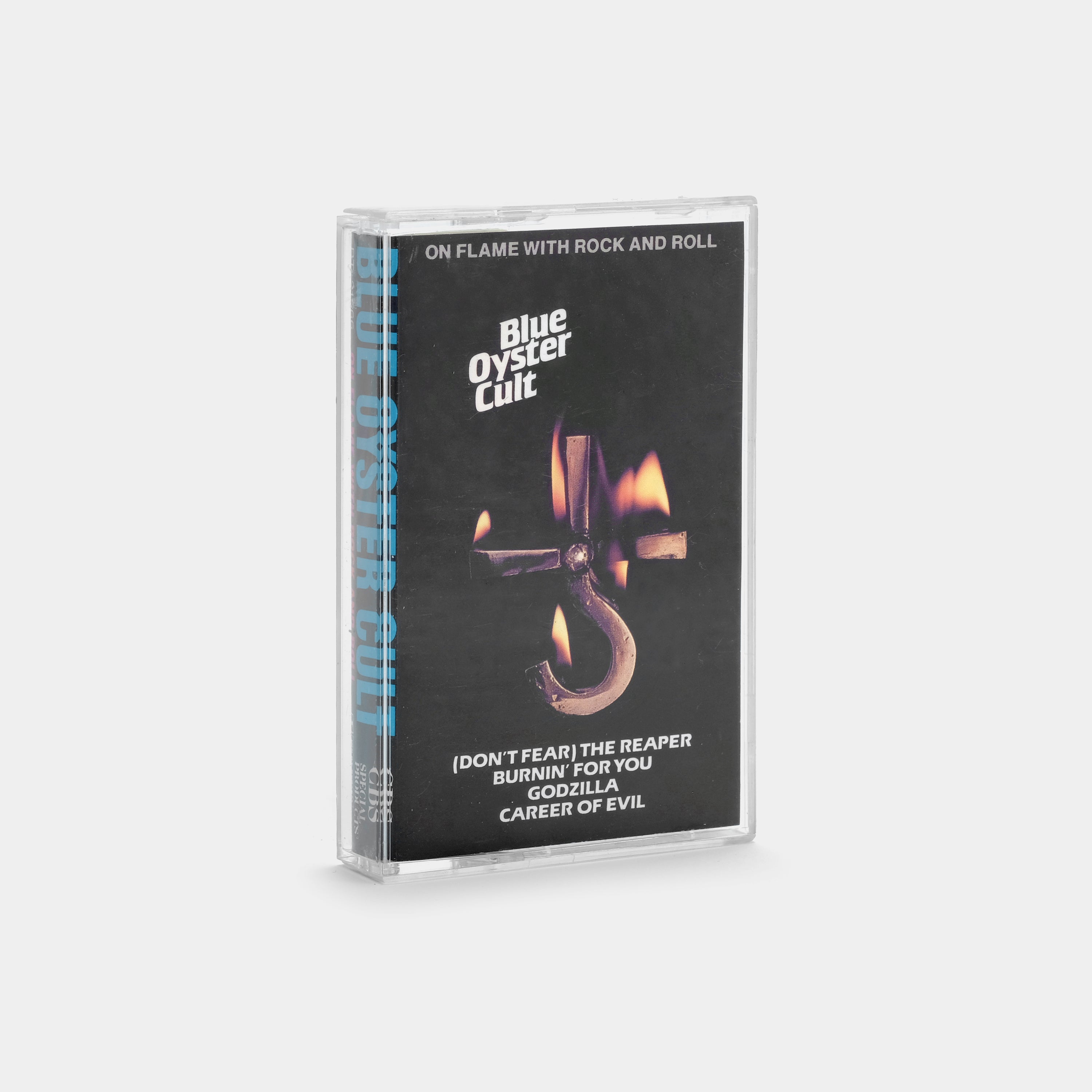 Blue Öyster Cult - On Flame With Rock And Roll Cassette Tape | Vintage Music Collectible | Perfect for Car Rides & Retro Music Lovers