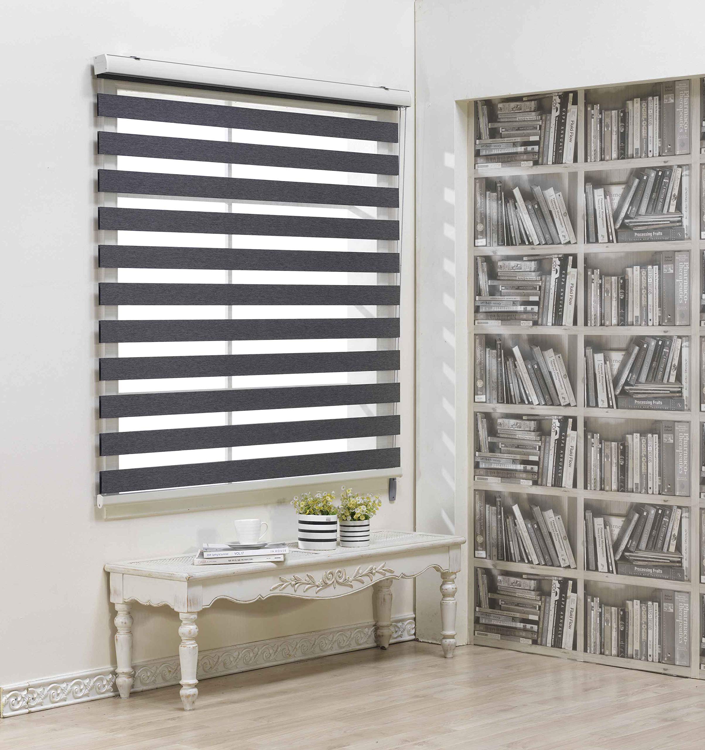 Custom Size Blackout Zebra Roller Blinds [27