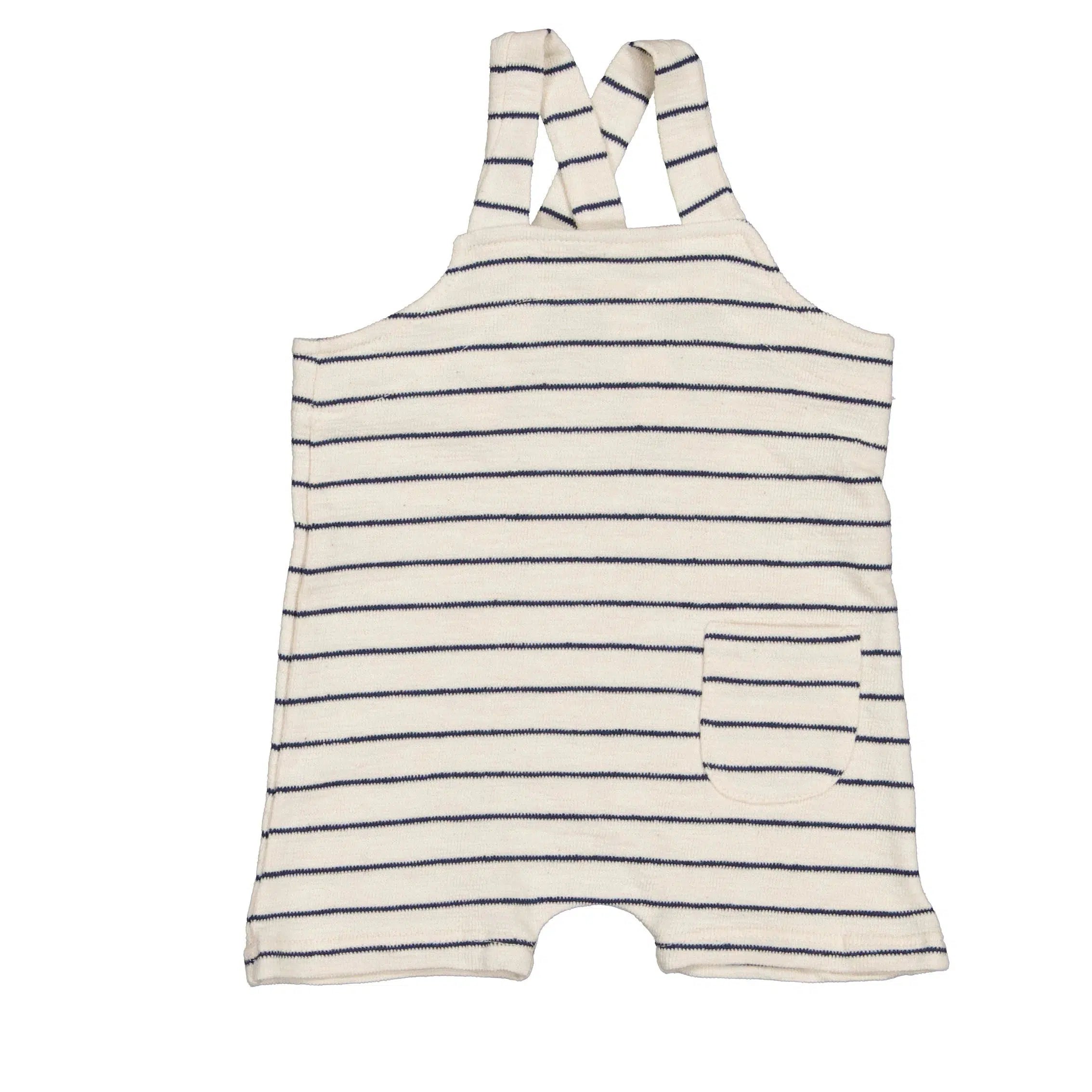 Bean's Barcelona Organic Cotton Overalls for Women - Blue Stripes Design, Eco-Friendly & Comfortable - Perfect for Casual Wear, Gardening, and Outdoor Activities