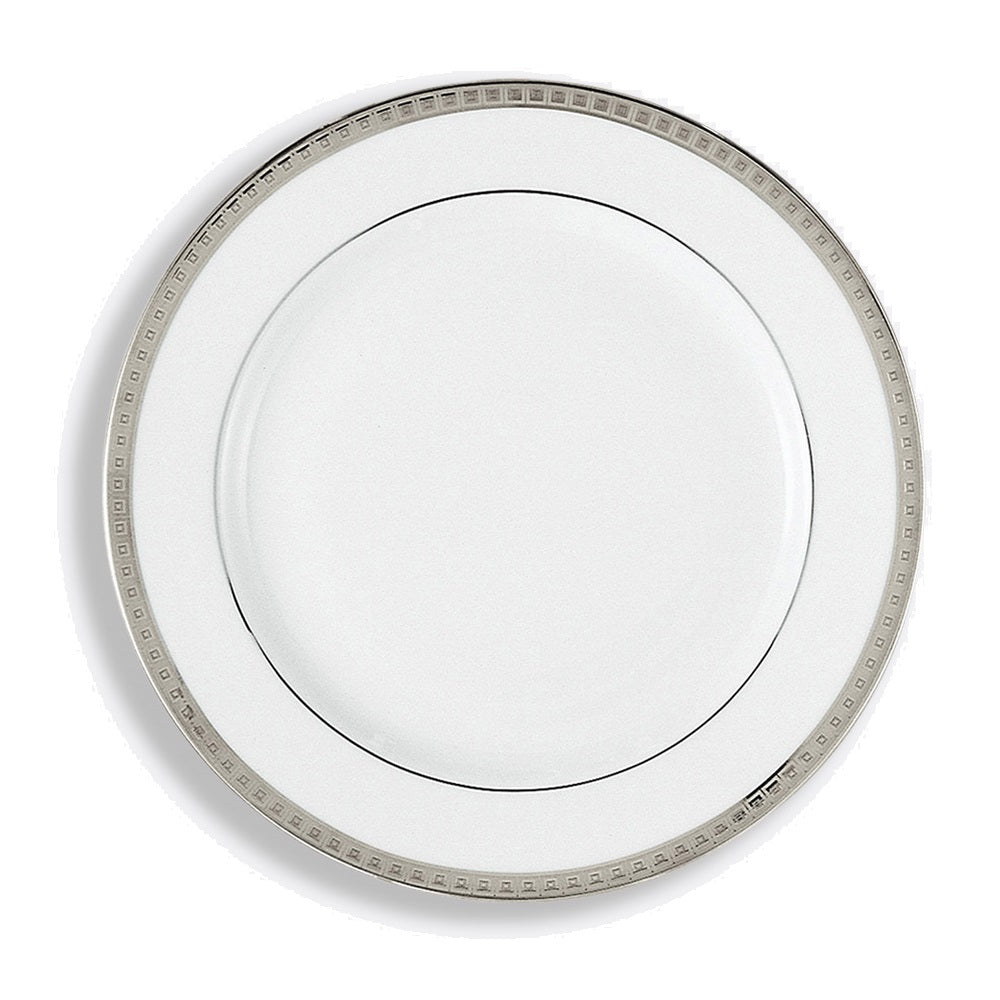 Athena Platinum Salad Plate - Elegant 10.5 Inch Dinner Plate Set for Restaurants, Weddings & Special Occasions - Durable Porcelain Appetizer Plates for Fine Dining & Home Entertaining