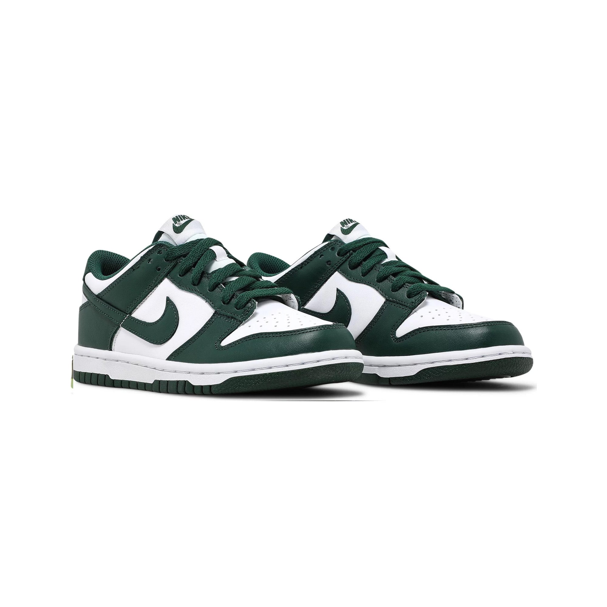Nike Dunk Low 'Michigan State' GS Sneakers (2021) - Women's Basketball Shoes for Casual Wear & Street Style