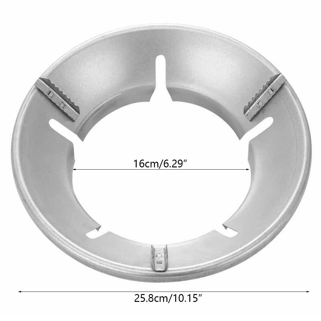 Energy-Saving Fireproof Windshield Bracket for Gas Stove - 8 Openings Non-Slip Wok Ring for Gas Burner Stove | Perfect for Outdoor Cooking, Camping & BBQ