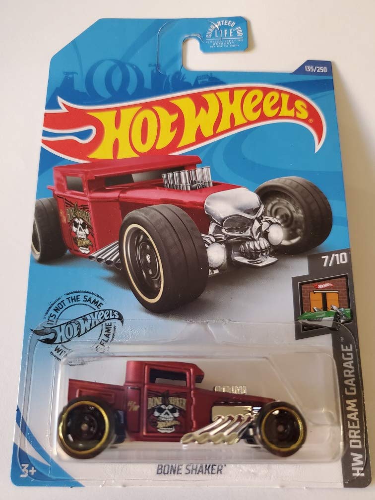 Hot Wheels 2020 HW Dream Garage Bone Shaker Diecast Car - Limited Edition Red 135/250 - Collectible Toy for Kids & Adults - Perfect for Display, Play & Racing Scenes