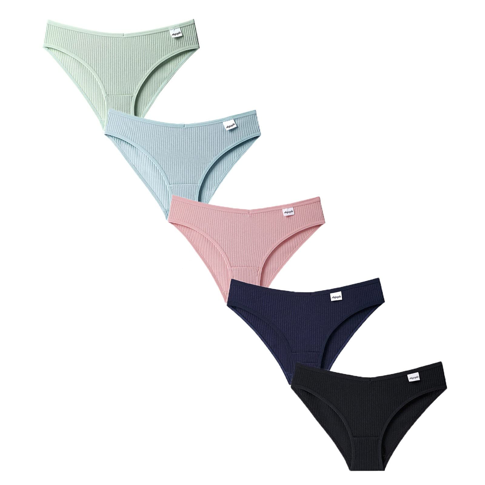 Sexy Women's Underwear 5-Pack - Bikini, Thong & Brief Panties Set | Comfortable & Stylish Lingerie for Everyday Wear, Date Night & Special Occasions