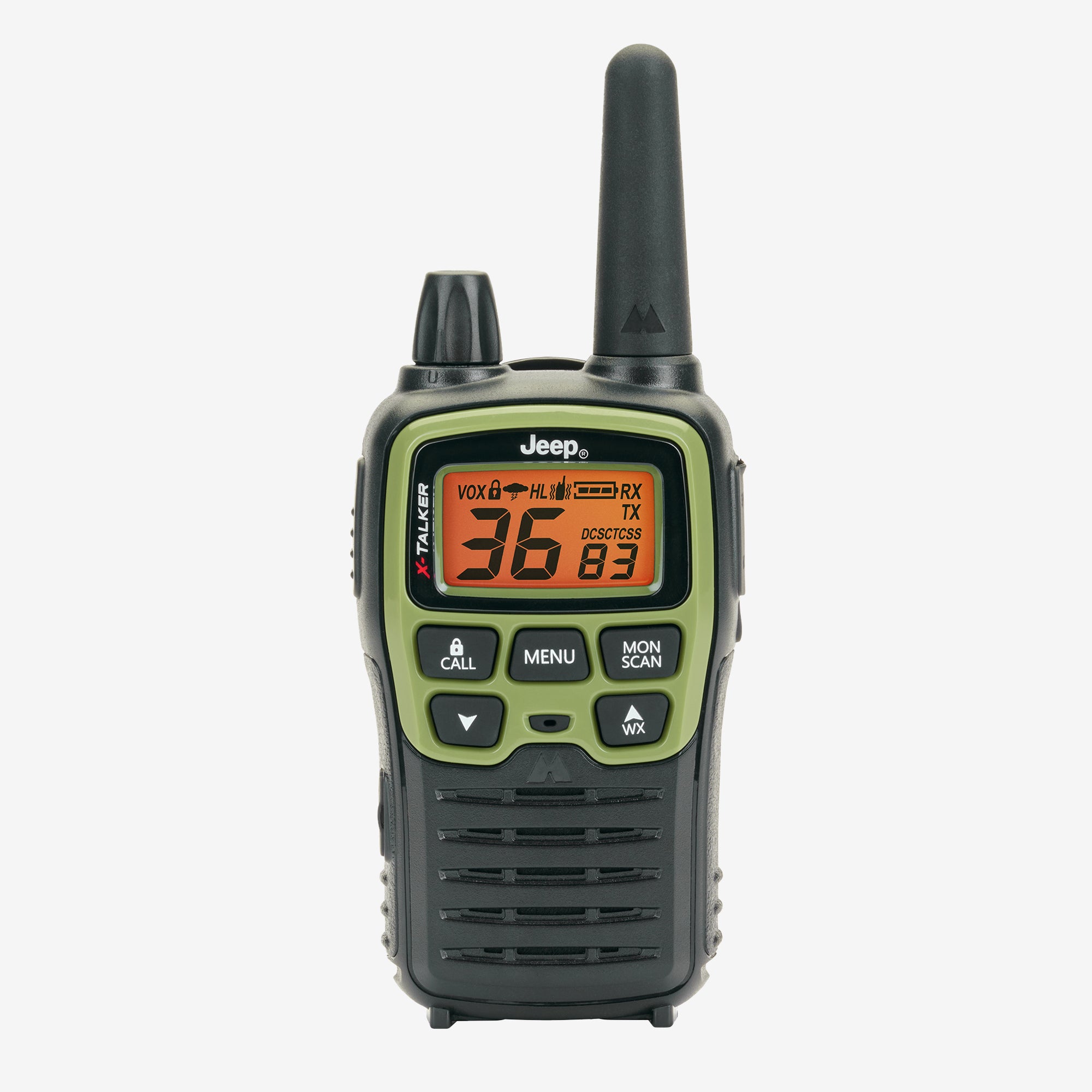 T77 X Talker® Jeep® Walkie Talkie Bundle with Case - 2-Way Radios for Off-Roading, Camping & Outdoor Adventures (T77VP5J)