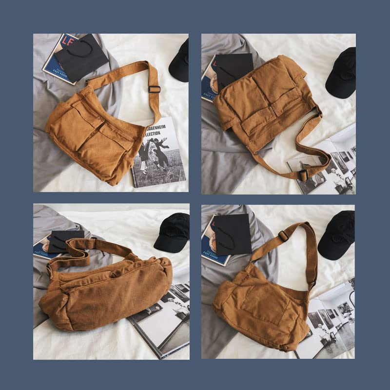 Stylish Canvas Tote Bag for Women & Men - Large Capacity Casual Shoulder Bag - Perfect for Work, Travel, Shopping & Beach Outings
