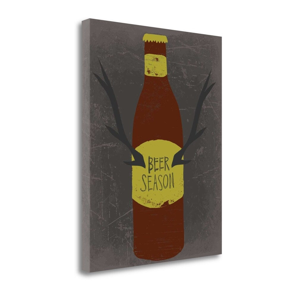 Beer Season by Katie Doucette - Premium Giclee Art Print on Gallery Wrapped Canvas, Ready to Hang Wall Decor for Home, Bar, or Restaurant