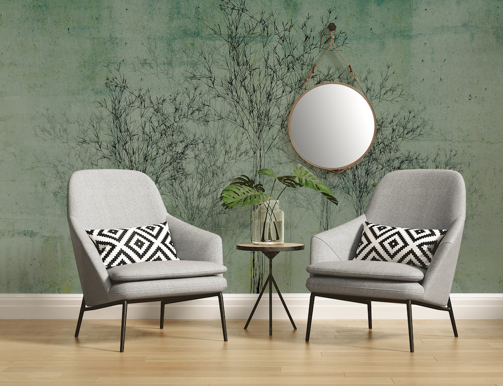 Atelier 47 Trees In Shape - Modern Geometric Tree Wall Art Decor for Home & Office - Perfect for Living Room, Bedroom, or Workspace
