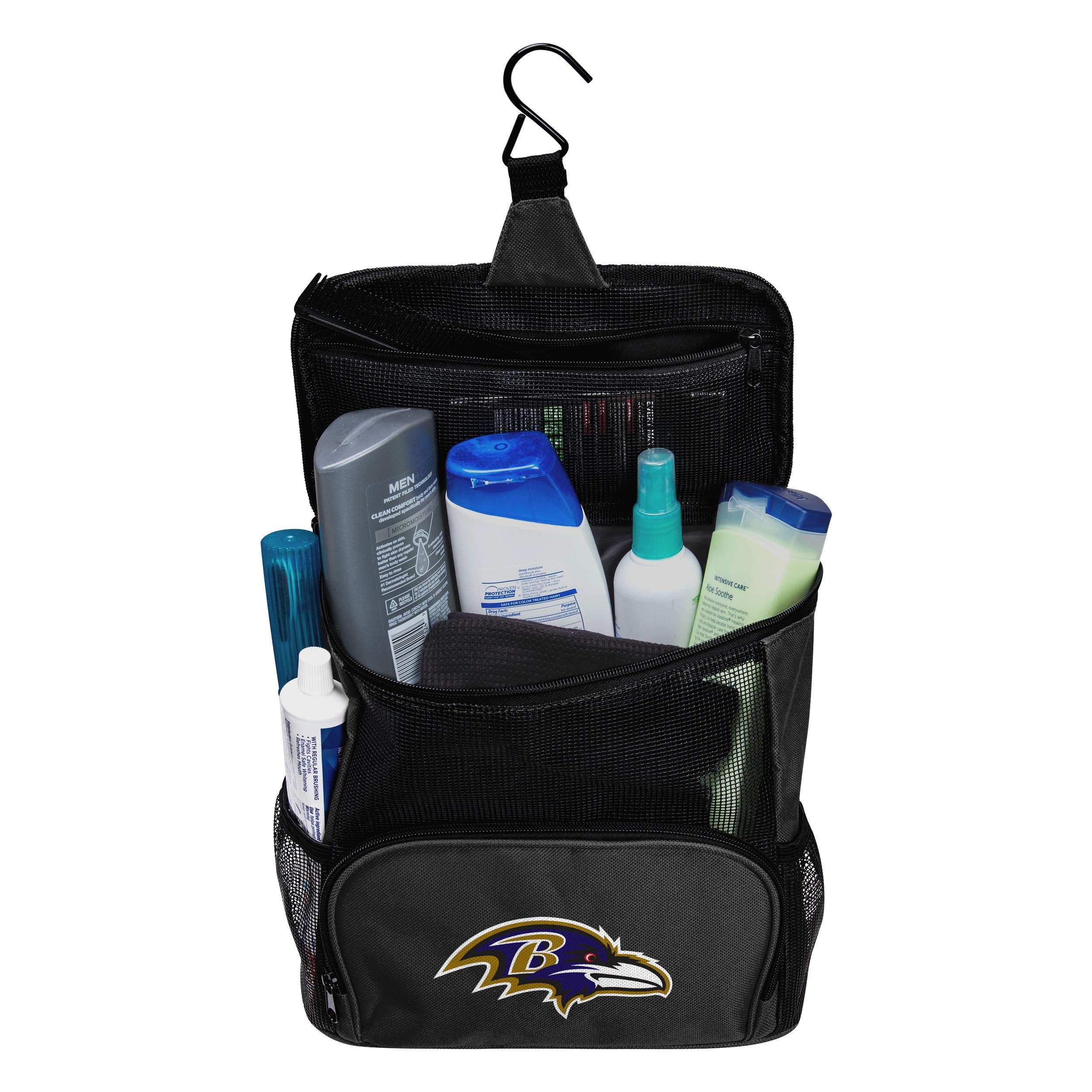 FOCO NFL Unisex Adult Shower Sidekick Tote Bag - Waterproof Sports Shower Caddy for Men & Women - Perfect for Gym, Pool, Beach & Travel Accessories