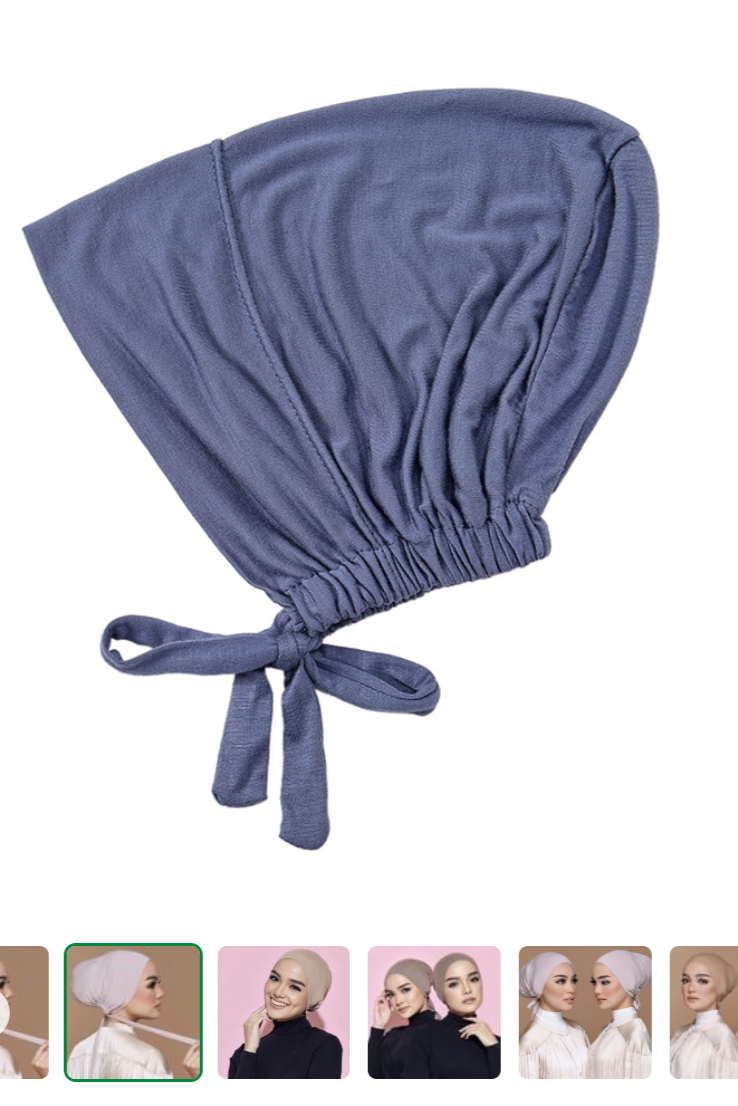 Full Head Cover Under Cap with Belt for Muslim Women - Modest Hijab Scarf for Prayer, Travel & Everyday Wear