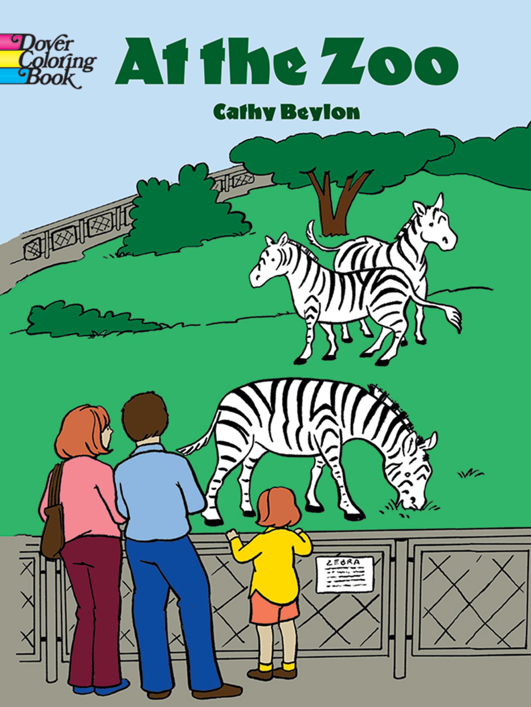 At the Zoo Coloring Book for Kids - Dover Animal Coloring Books with 50+ Wildlife Illustrations | Fun & Educational Activity for Preschoolers, Classroom & Travel