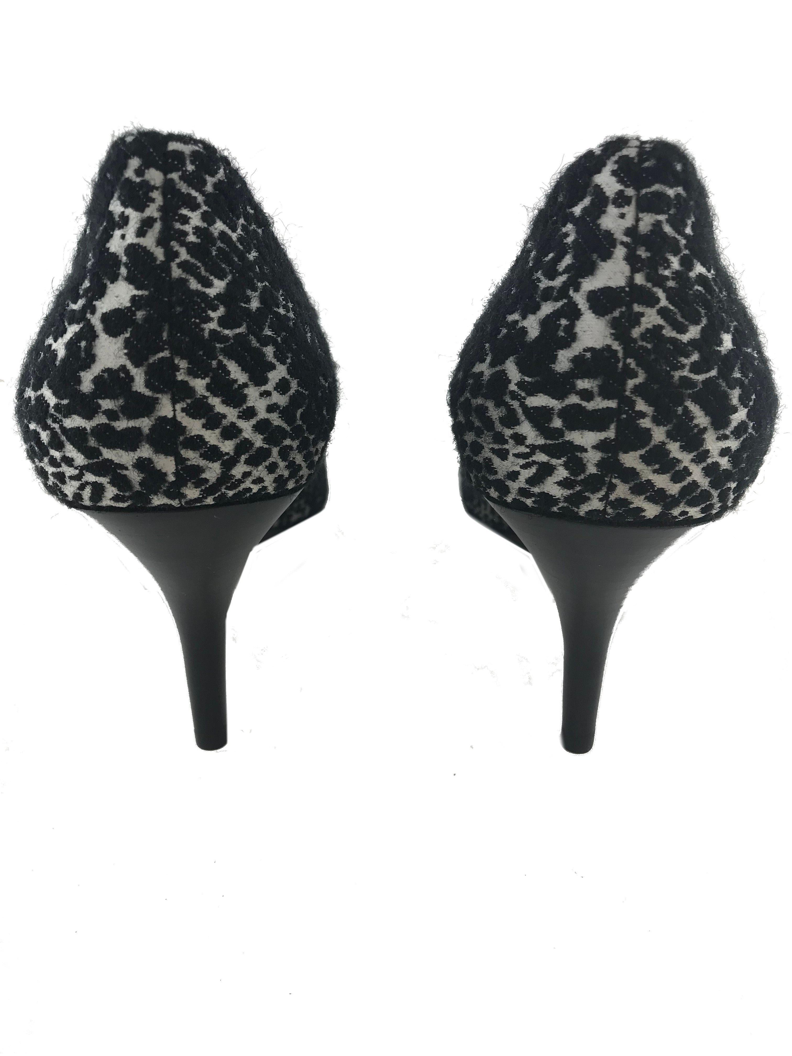 Lanvin Jacquard Metal Trim Buckle Pumps Women's Size 9 - New Designer High Heels for Office, Party & Special Occasions