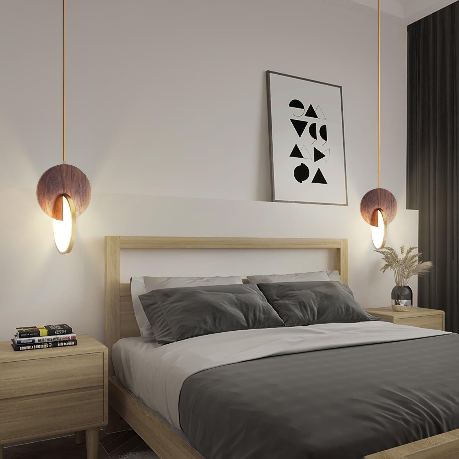 Modern Double Disk Pendant Light - Adjustable Hanging Chandelier for Dining Room, Kitchen Island & Living Room Decor