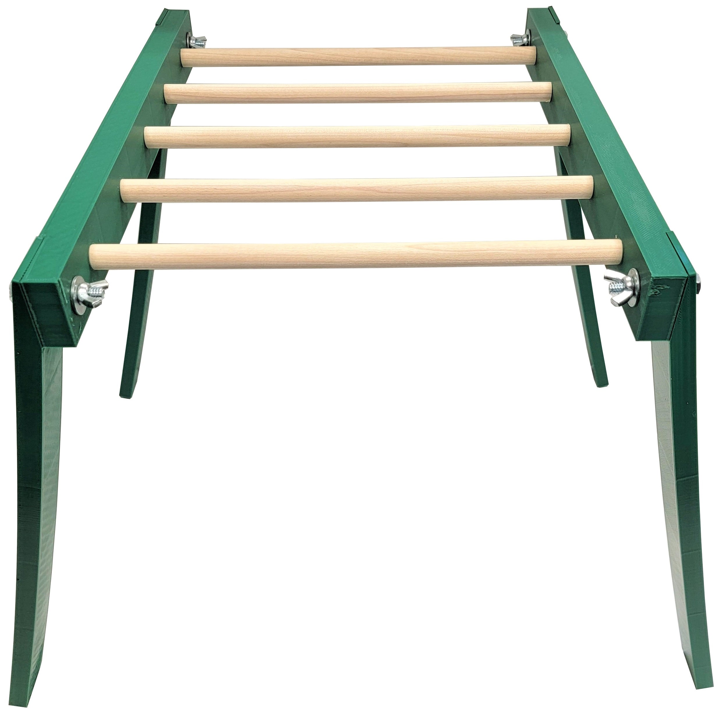 20.5 Inch Long Green Chicken Monkey Bars - Durable Poultry Perch for Coops & Cages - Perfect for Chickens, Ducks & Small Birds to Roost & Play - Ideal for Backyard Farms & Pet Enclosures