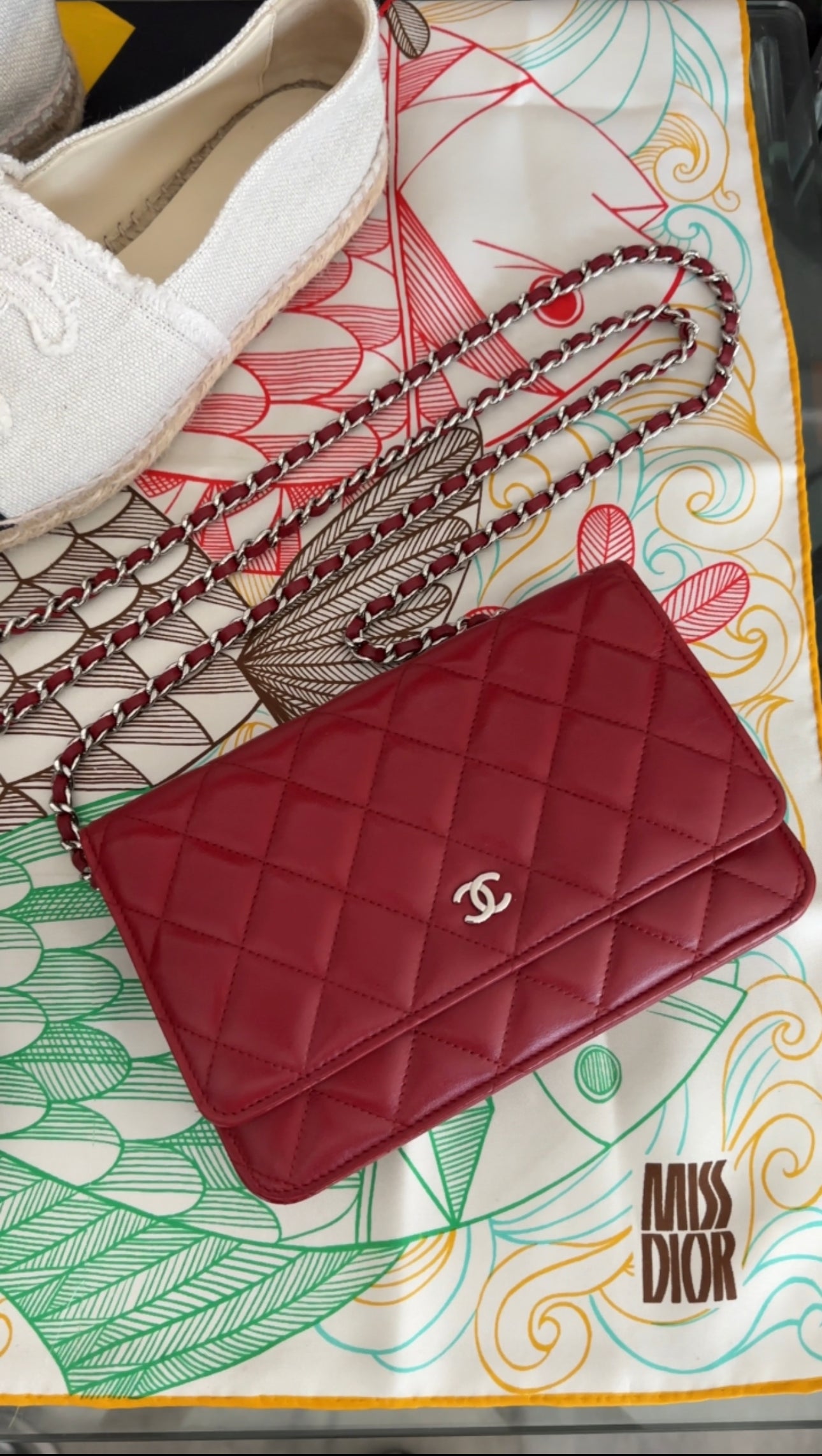 Chanel Red Leather Quilted Timeless Classic Wallet on Chain - Luxury Crossbody Bag for Women, Perfect for Parties, Date Nights & Special Occasions