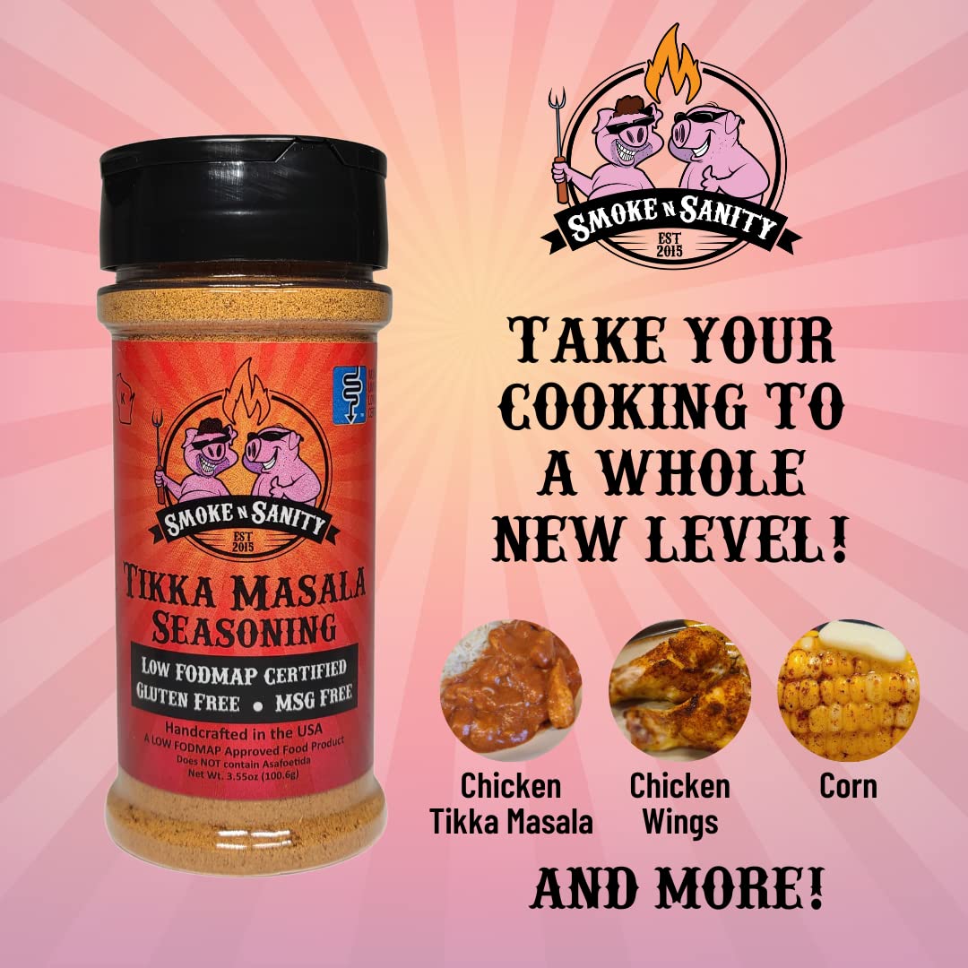 Low FODMAP Tikka Masala Seasoning - Gluten & Dairy Free - for Indian Cooking & Snacks