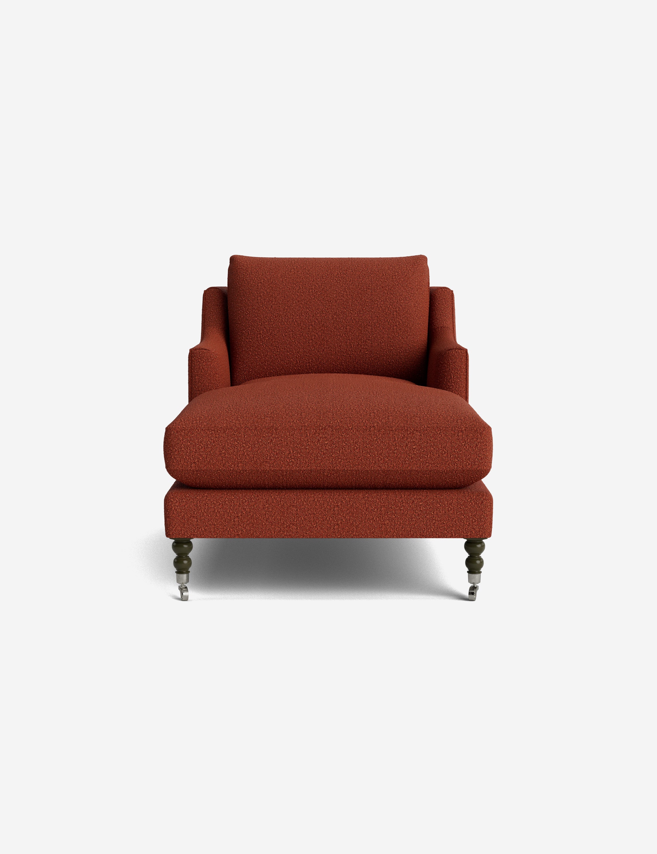 Fabienne Chaise Lounge Chair - Modern Accent Chair for Living Room, Bedroom & Office - Stylish Mid-Century Design with Upholstered Seat and Wooden Legs - Perfect for Relaxing, Reading & Home Decor