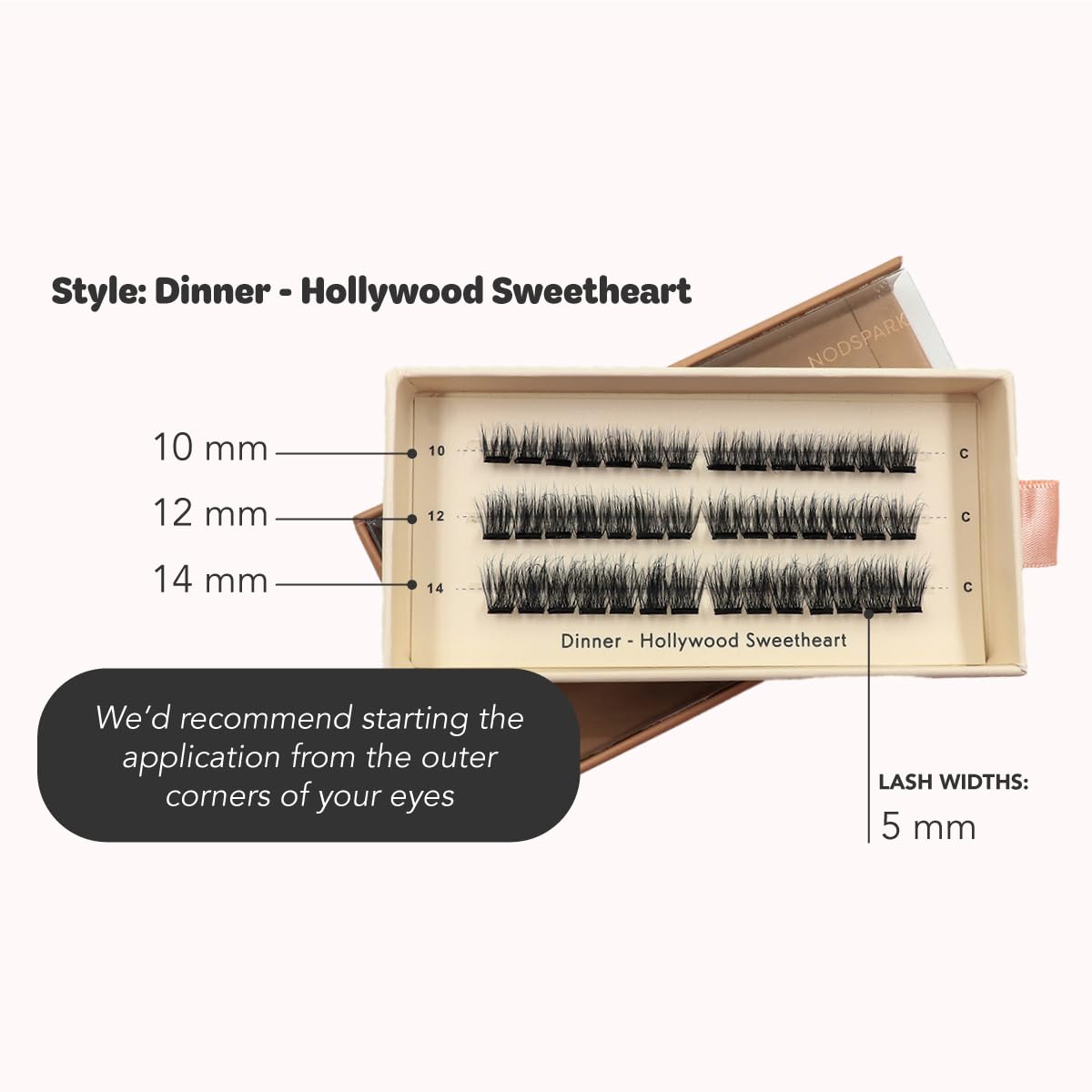 Lazy Lashes - Hollywood Sweetheart Press-on Eyelash Clusters | No Glue Required | Lasts 3-7 Days | Easy Application with Tweezers | Perfect for Dinner Dates & Special Occasions