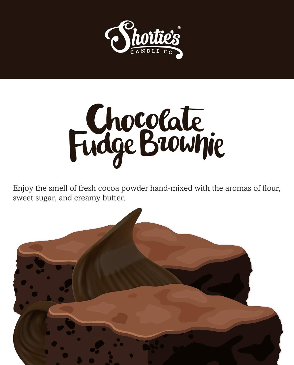 Natural Soy Votive Candles - Chocolate Fudge Brownie Scented with Essential Oils, 6-Pack Brown Bakery-Themed Candles for Home Decor, Relaxation & Gift Giving