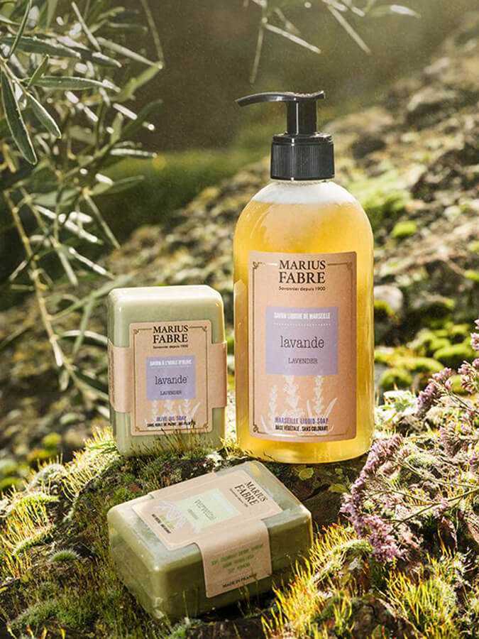 Marius Fabre Marseille Liquid Soap with Natural Fragrance - 400ml - Gentle Hand & Body Wash for Daily Use, Travel & Eco-Friendly Home Cleaning