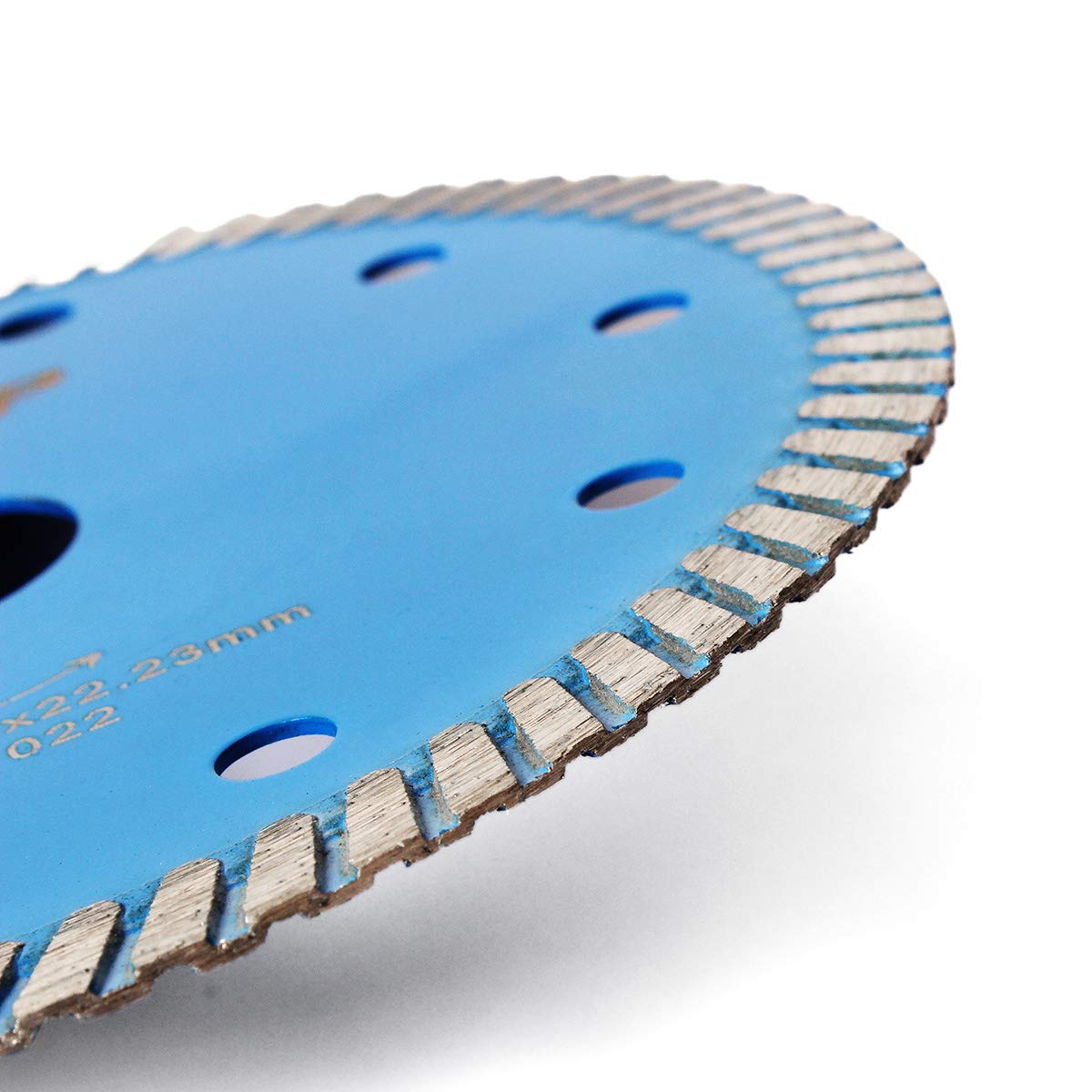 5-Inch Thin Rim Turbo Diamond Saw Blade for Cutting Granite, Marble, Concrete & Porcelain Tiles - Perfect for DIY Home Renovation, Stone Fabrication & Tile Installation Projects