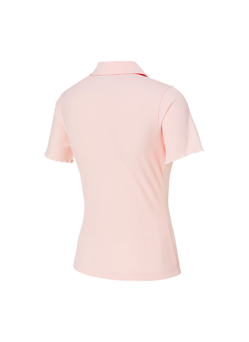 Women's Round Neck Ruffle Short Sleeve Blouse - Casual Summer Tops for Work, Date & Vacation