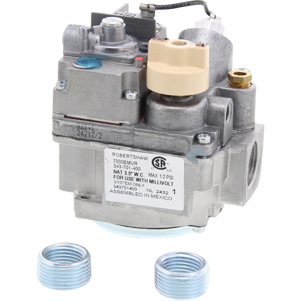 ClimaTek VS8138C-1048 Upgraded Replacement Gas Valve for Honeywell Millivolt Systems - Perfect for Furnaces, Boilers & Water Heaters