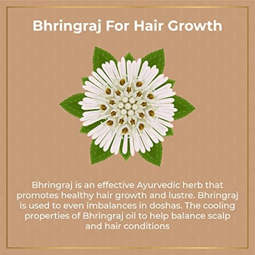 Vedix Bhringadi Ayurvedic Hair Fall Control Kit - Customized Hair Care Set with Booster Oil, Shampoo, Conditioner & Mask - 4 Piece Gift Pack (310ml) - Perfect for Daily Hair Care & Gifting