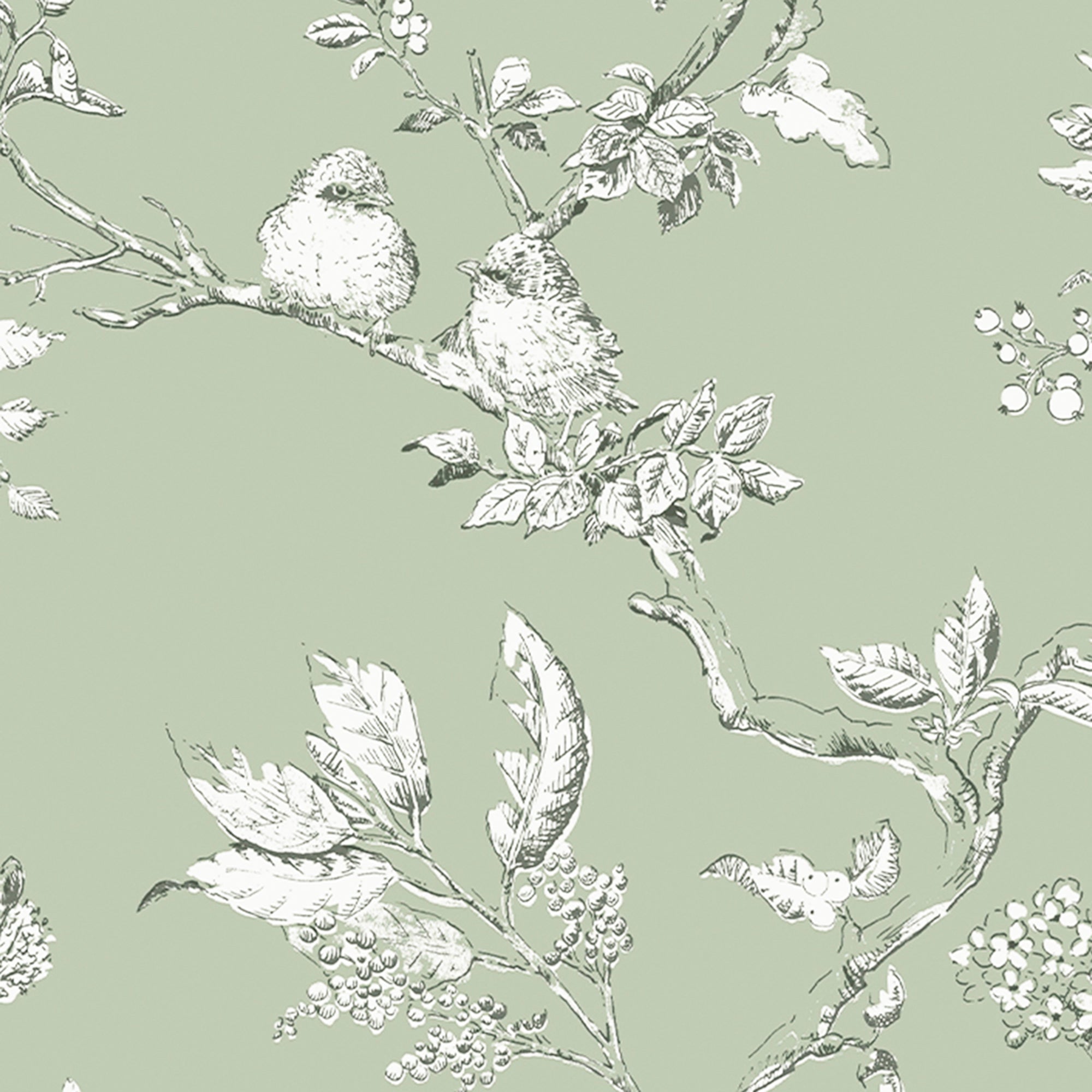 Elderwood Sage Laura Ashley Wallpaper - Premium Floral Peel & Stick Wallpaper for Bedroom, Living Room, Bathroom Decor | Easy to Install & Removable